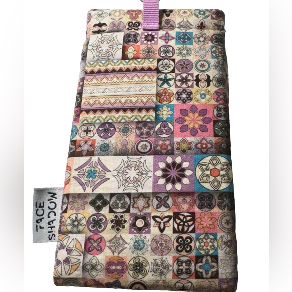 Pattern Face Shadow Soft Sunglasses Eyeglasses Cell Phone Carrying Case MINTY